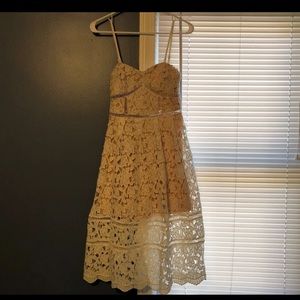 Lulus white lace dress